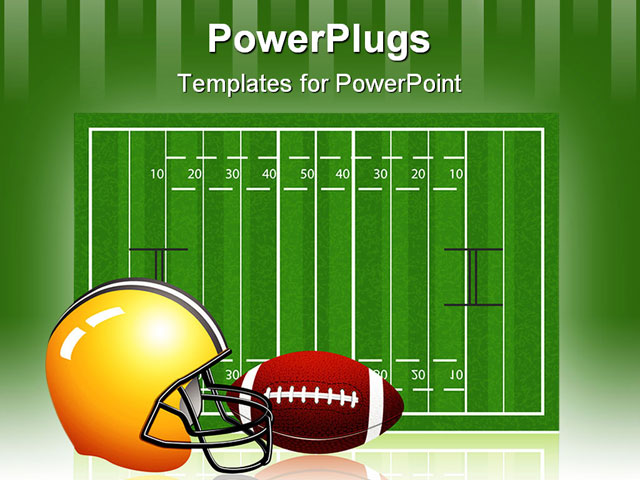 printable football helmet template. PowerPoint Template Preview