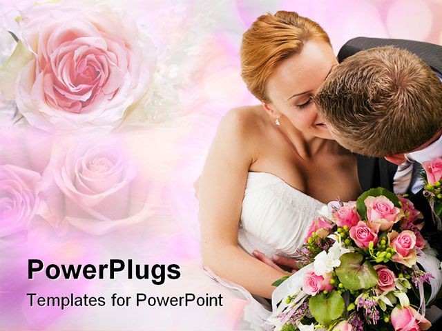 PowerPoint PPT Template called Wedding01 about wedding tenderness 