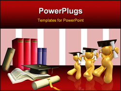 Powerpoint Templates Education on Ppt Template   Iploma Some Books And A College Hat Education Concept