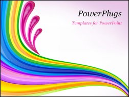 Powerpoint Template Design on Ppt Template   Floral Art Design Decor Blue Background Vector   Title