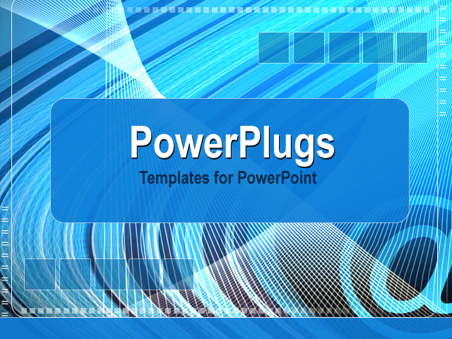 PowerPoint Template With <span>at Symbol on Abstract Blue and Gray Animated Background</span>