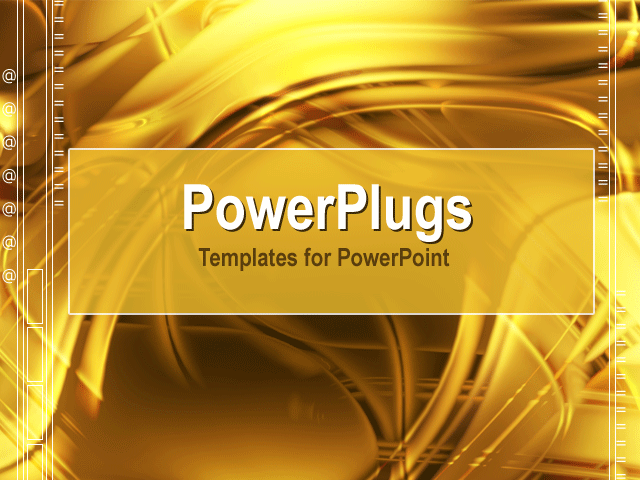 PowerPoint Template With <span>Gold Abstract Design</span>