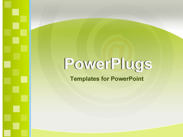 PowerPoint Template With <span>Email Symbol Blurred in Background with Abstract Animated Squares</span>