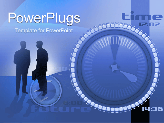 PowerPoint Template With <span>a Beautiful Description Two People Along with an Animated Circle</span>